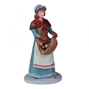 Donna con Legna Wood For The Fire H 7 cm Personaggio Lemax - 22114