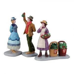 Bacio Sotto al Vischio Under The Mistletoe H 7 cm, set di 3 pezzi Personaggio Lemax - 22116