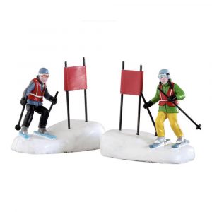 Sciatori Slalom Stars H 6 cm, set da 2 pezzi Personaggio Lemax - 22130
