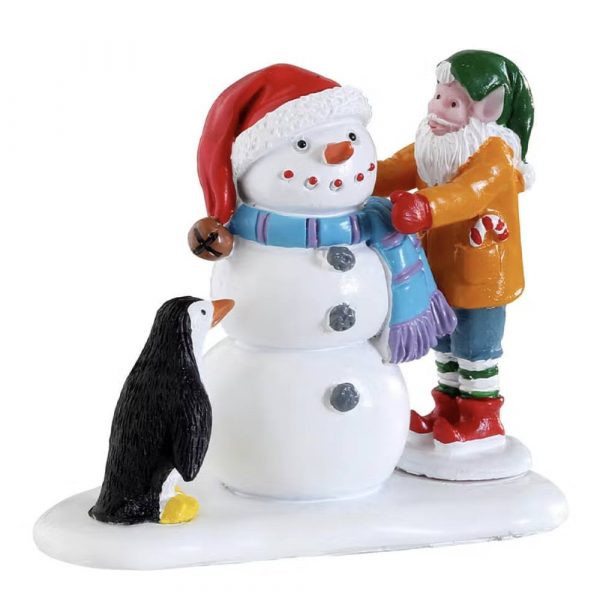 Pupazzo di Neve Building a Snowman H 5 cm Personaggio Lemax - 22134