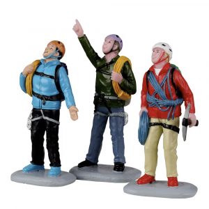 Scalatori Vertical Mountain Climbers H 7 cm, set da 3 pezzi Personaggio Lemax - 22136
