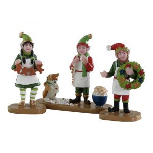 Elfi Pasticcieri Crafty Elves H 4 cm, set di 3 pezzi Personaggio Lemax - 22137