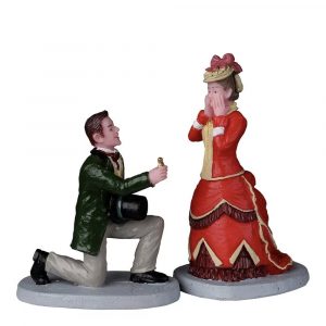 La Proposta di Matrimonio The Proposal H 7 cm, set di 2 pezzi Personaggio Lemax - 22141