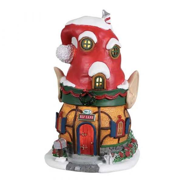 Casetta degli Elfi NO. 1 Elf Lane H 15 cm Edificio Illuminato Lemax - 24015 - immagine 5