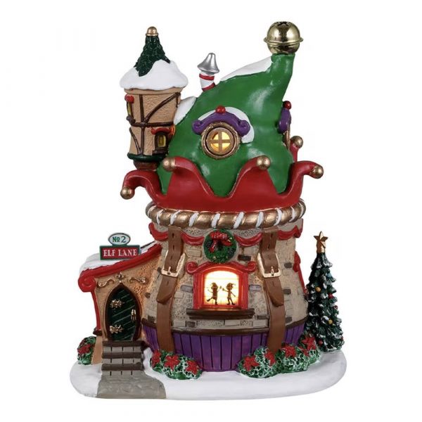 Casetta degli Elfi NO. 2 Elf Lane H 14 cm Edificio Illuminato Lemax - 24016