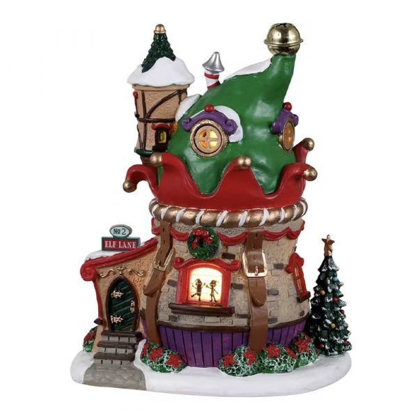 Casetta degli Elfi NO. 2 Elf Lane H 14 cm Edificio Illuminato Lemax - 24016 - immagine 5