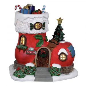 Casetta degli Elfi NO. 3 Elf Lane H 12 cm Edificio Illuminato Lemax - 24017