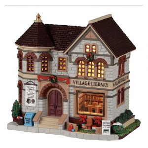 Biblioteca Storica Village Library H 18 cm Edificio Illuminato Lemax - 25889