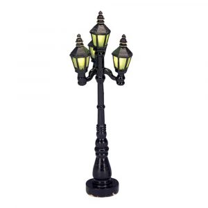 Lampione Old English Street Lamp H 11 cm Accessorio Illuminato Lemax - 24985