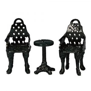Tavolino e Sedie Patio Group H 4 cm, set di 3 pezzi Accessorio Lemax - 34898