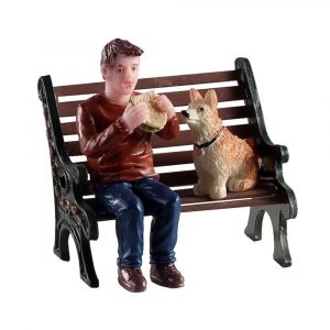 Spuntino su Panchina Lunchbreak Buddy H 5 cm Personaggio Lemax - 02917