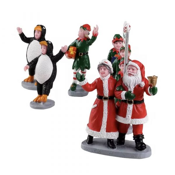Parata di Babbo Natale Santa's Elf Parade H 8 cm, set di 7 pezzi Personaggio Lemax - 23592 - immagine 3