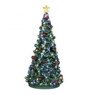 Albero di Natale Outdoor Holiday Tree H 24 cm Accessorio Illuminato Lemax - 24954