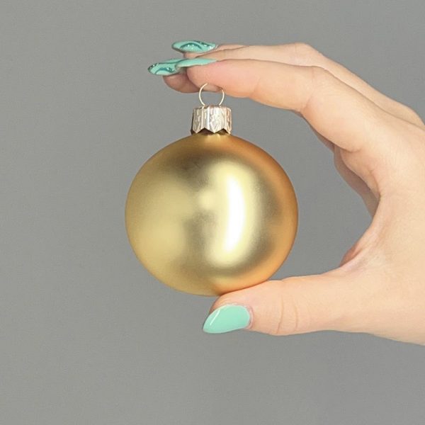 Sfera in Vetro - Oro Opaco - immagine 3