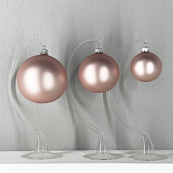 Sfera in Vetro - Rosa Cipria Opaco - immagine 2
