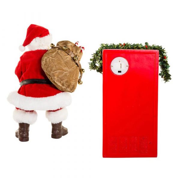 Babbo Natale Pregiato con Distributore Coca-Cola® Kurt Adler - H 27 cm - immagine 5