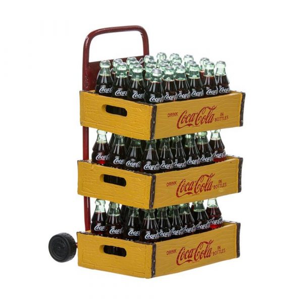 Babbo Natale Pregiato con Carrello Coca-Cola® Kurt Adler - H 27 cm - immagine 6