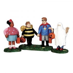 Bambini travestiti New Trick Or Treaters H 5 cm, set di 3 pezzi Personaggio Lemax - 52304