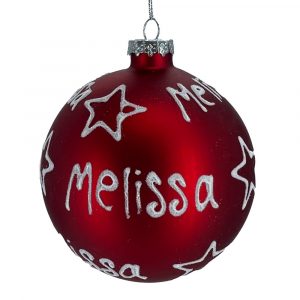 Sfera ø 10 cm in Vetro Rosso Opaco - Melissa