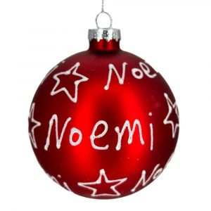 Sfera ø 10 cm in Vetro Rosso Opaco - Noemi
