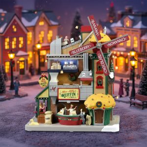 Fabbrica dei Muffin Miss Milly's Muffin Mill H 28 cm Edificio in Movimento Lemax - 35020