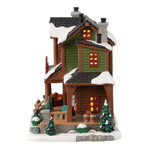 Negozio di Sidro White Mountain Cider Mill H 18 cm Edificio Illuminato Lemax - 35071 - immagine 3
