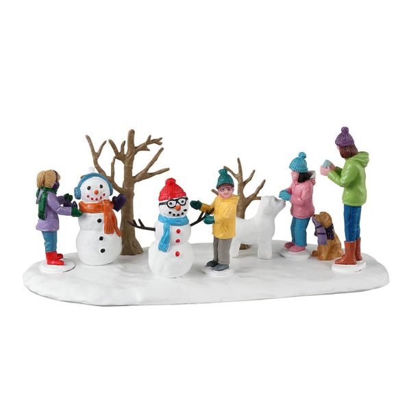 Giochi sulla Neve Snowmen Friends H 7 cm Lemax - 33622