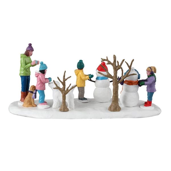 Giochi sulla Neve Snowmen Friends H 7 cm Lemax - 33622 - immagine 3
