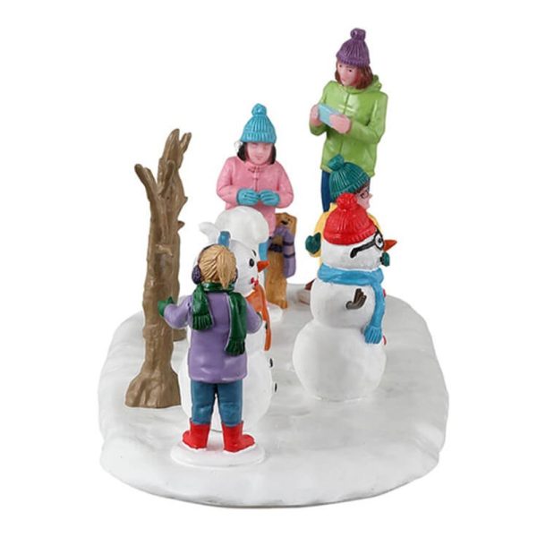 Giochi sulla Neve Snowmen Friends H 7 cm Lemax - 33622 - immagine 2