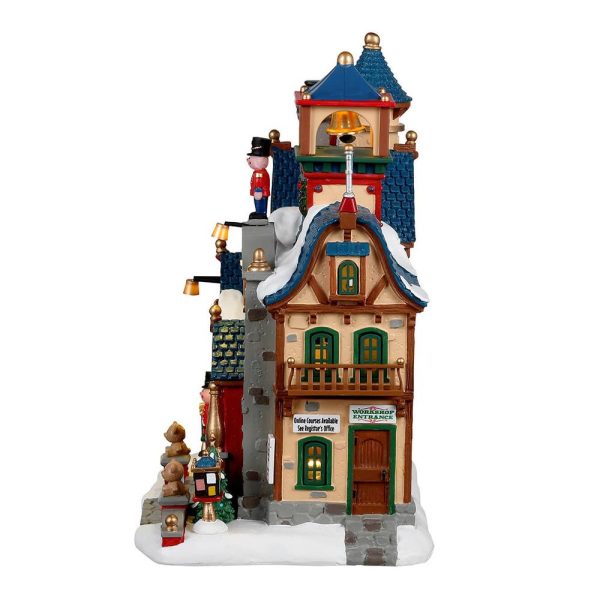 Scuola per Elfi Toy Making School H 22 cm Edificio Illuminato Lemax - 25927 - immagine 2