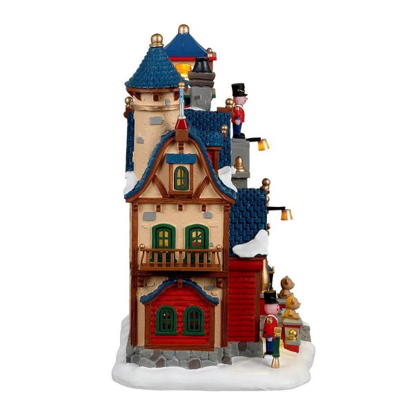 Scuola per Elfi Toy Making School H 22 cm Edificio Illuminato Lemax - 25927 - immagine 3