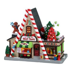 Negozio di Caramelle The Sweet Shack H 16 cm Edificio Illuminato Lemax - 25930