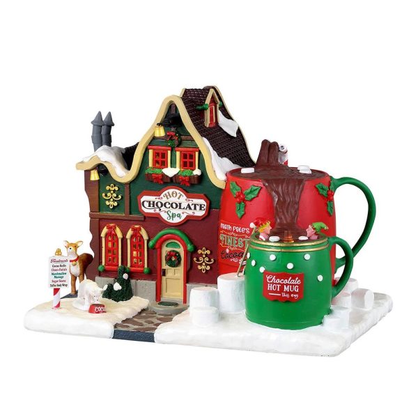 Spa di Cioccolato Hot Chocolate Spa H 16 cm Edificio Illuminato Lemax - 35070