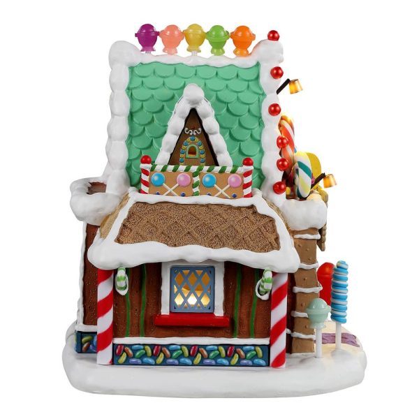 Negozio di Lecca Lecca The Lollipop Shop H 19 cm Edificio Illuminato Lemax - 25950 - immagine 3