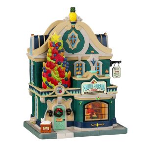 Negozio di Frutta Fruit-Topia H 22 cm Edificio Illuminato Lemax - 35060