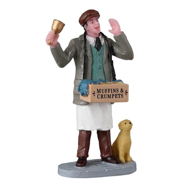 Venditore Ambulante di Dolci Hot Muffins And Crumpets H 7 cm Personaggio Lemax - 32207