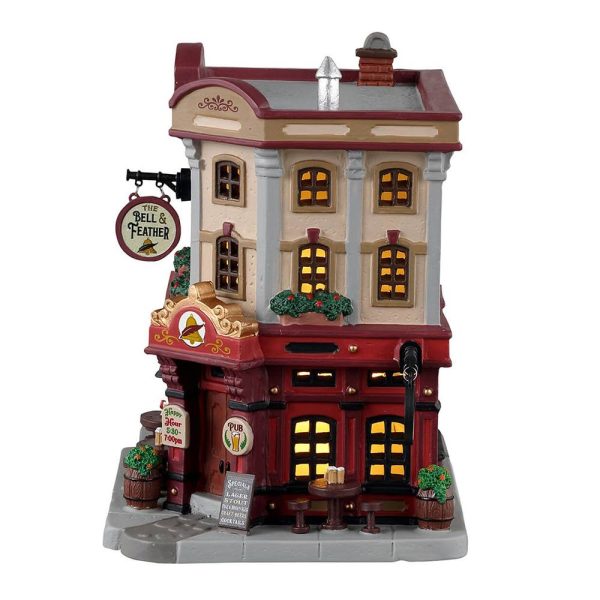 Birreria The Bell & Feather H 17 cm Edificio Illuminato Lemax - 35048 - immagine 2