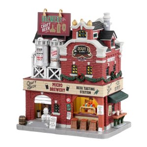 Birreria Derby & Sons Brewing Co. H 22 cm Edificio Illuminato Lemax - 35034