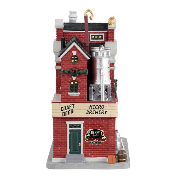 Birreria Derby & Sons Brewing Co. H 22 cm Edificio Illuminato Lemax - 35034 - immagine 3