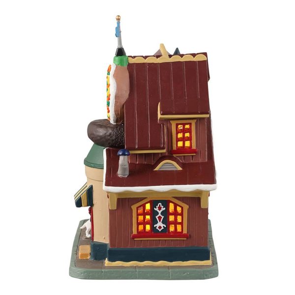 Negozio di Ciambelle Danny's Donuts & Coffee H 20 cm Edificio Illuminato Lemax - 35031 - immagine 3