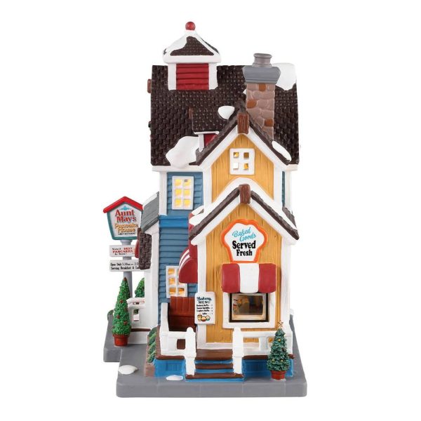 Negozio di Pancakes Aunt May's Pancake House H 19 cm Edificio Illuminato Lemax - 35032 - immagine 2