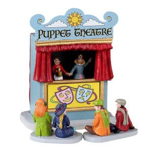 Teatro dei Burattini Puppet Theatre H 12 cm, set di 3 pezzi Lemax - 33619