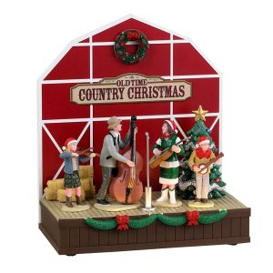 Spettacolo di Paese A Country Christmas H 17 cm  Scena Illuminata Lemax - 34089