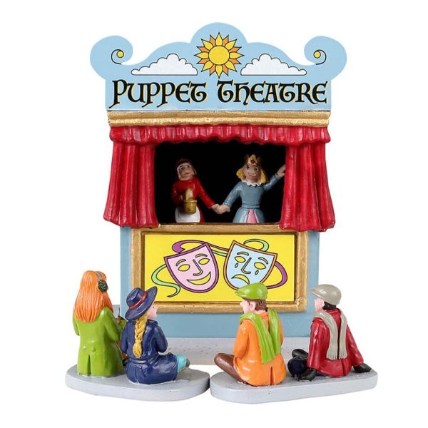 Teatro dei Burattini Puppet Theatre H 12 cm, set di 3 pezzi Lemax - 33619 - immagine 2