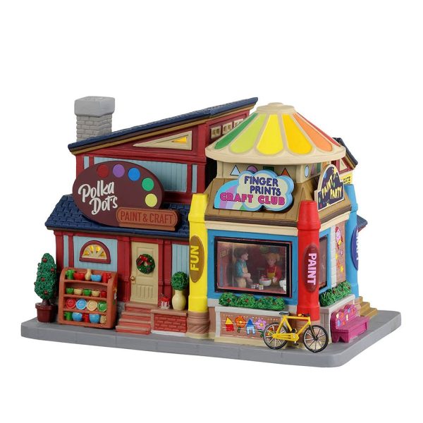 Laboratorio per Bambini Polka Dot's Clubhouse H 16 cm Edificio Illuminato Lemax - 35058