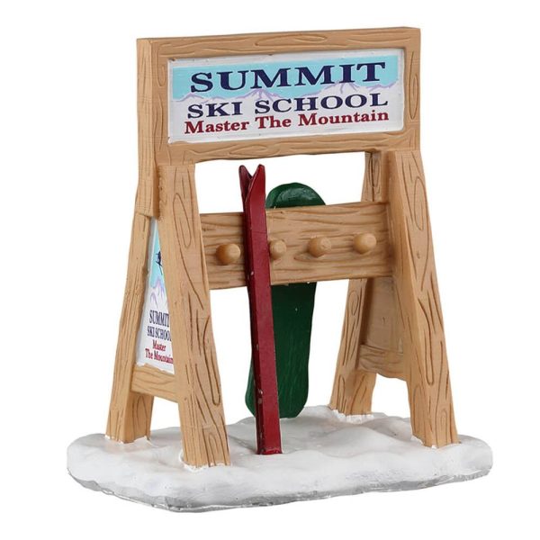 Portasci Ski Rack Sign H 6 cm Accessorio Lemax - 34097