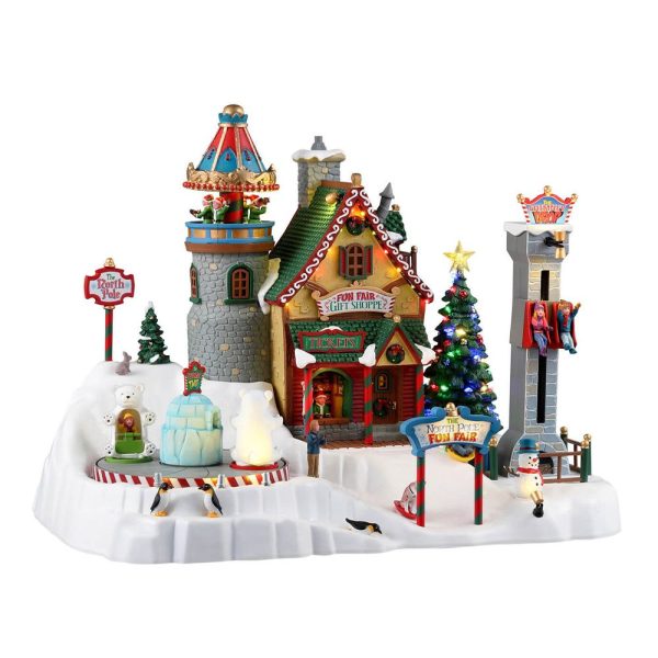 Luna Park di Babbo Natale North Pole Fun Fair H 28 cm Edificio in Movimento Lemax - 35019 - immagine 2