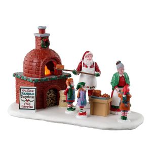 Forno di Babbo Natale Mrs. Claus' Gingerbread Bake H 10 cm Scena Illuminata Lemax - 34086
