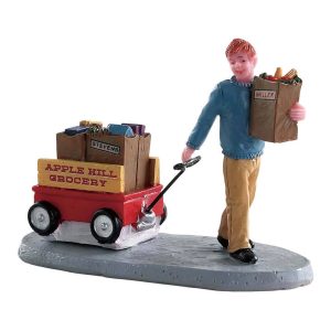 Giovane Fattorino Grocery Delivery H 5 cm Personaggio Lemax - 82579