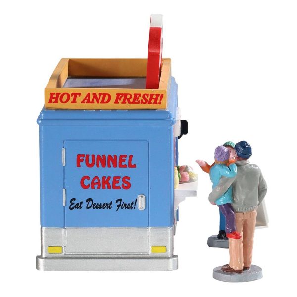 Camioncino di Torte Funnel Cakes Food Truck H 11 cm, set di 4 Pezzi Lemax - 93420 - immagine 4